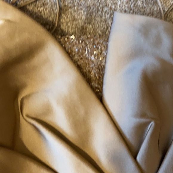 Theia Couture Assymmetrical Beades Strapples Dress - Picture 5 of 11